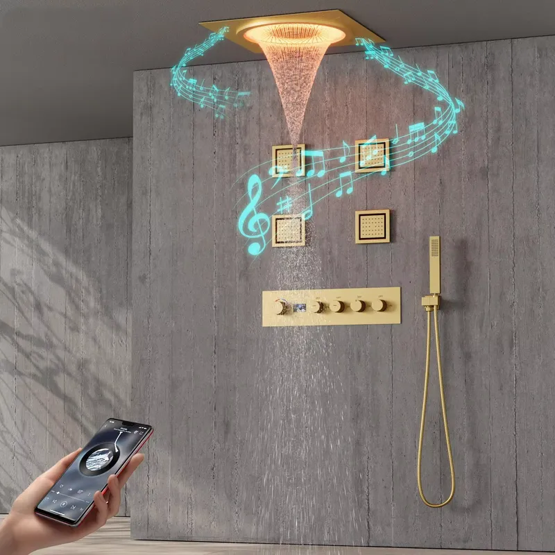 Home And Bathroom - Slimme LED Doucheset Badkamer Muziek Verborgen