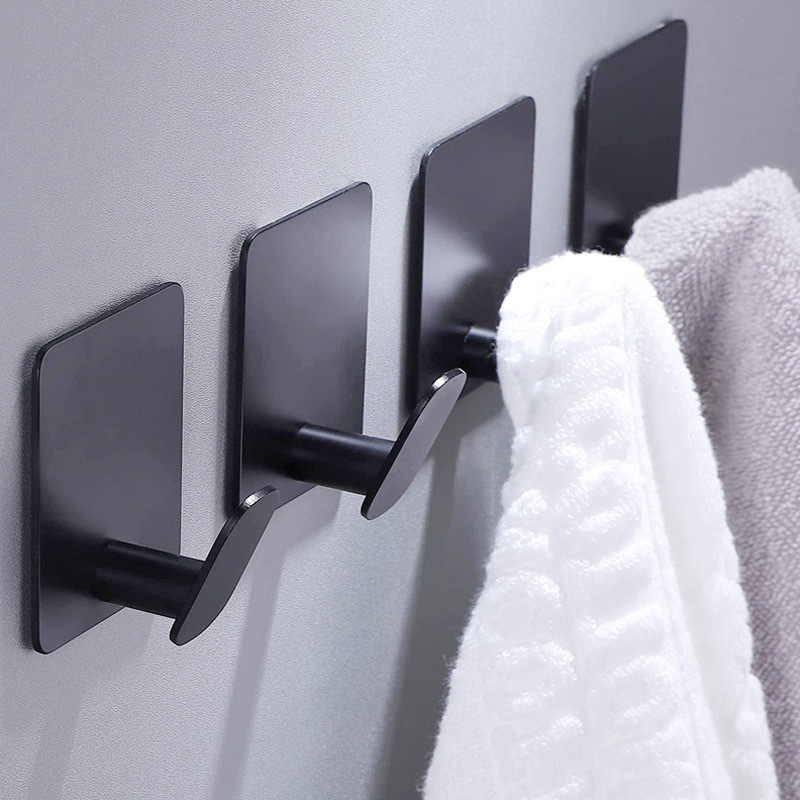 Home Bathroom Hardware - 1/4 stuks roestvrijstalen badkameraccessoires handdoekhouder kapstokset