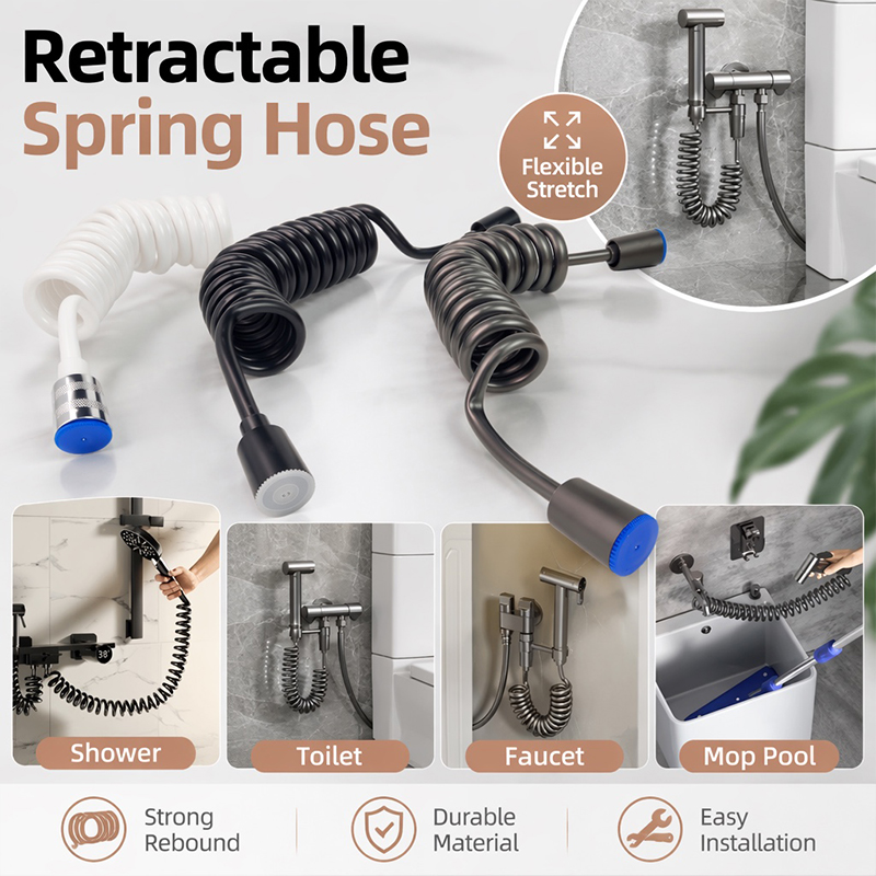 Home Bathroom Plumbing - Toilet Bidet-sproeier Opgerolde slang 2 m