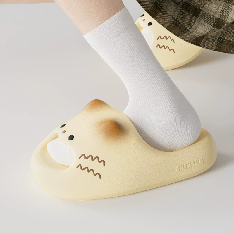 Your Home Bathroom - Grappige open teen kattenpantoffels met pootjespatroon,