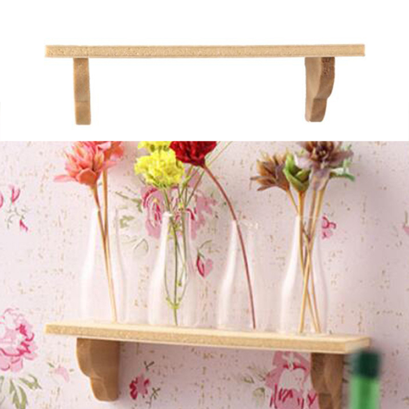 Home Bathroom Decor - 1 stks 1:12 Poppenhuis Houten Wandplank