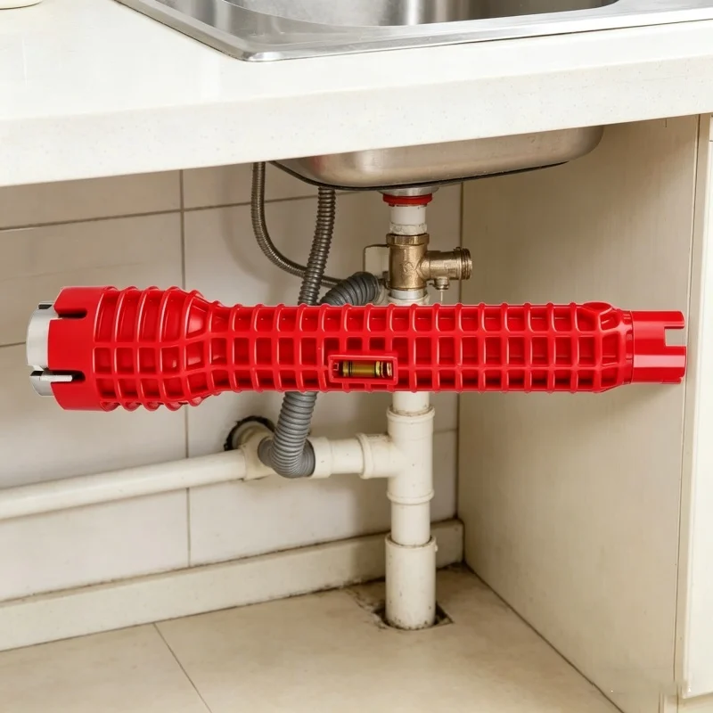 Home Bathroom Plumbing - Universele sanitairgereedschap dubbele kop wastafelkraan sleutel