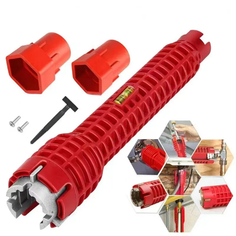 Home Bathroom Plumbing - Gootsteen Kraan Sleutel Sanitair Reparatie Tool