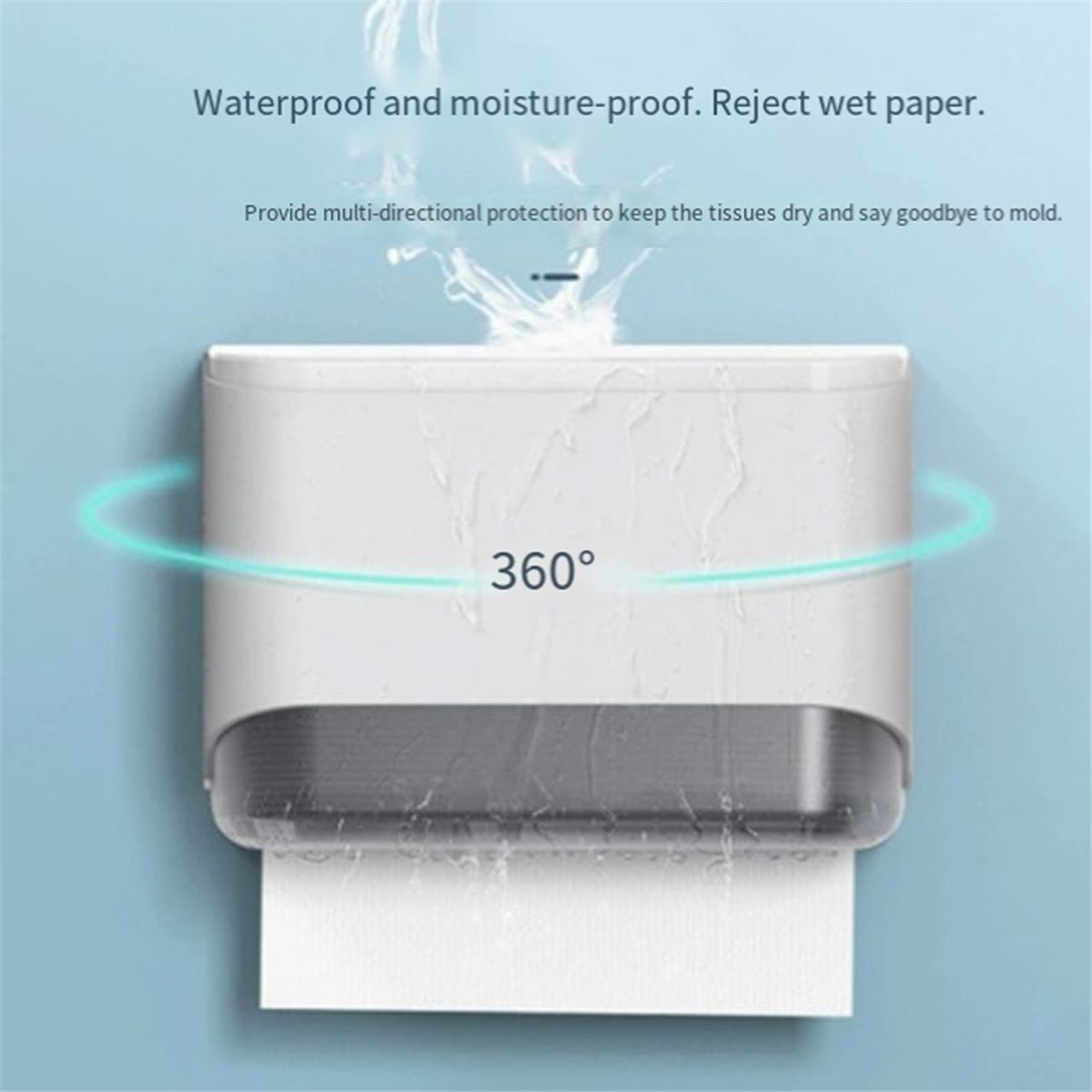 Home Bathroom Paper Towel Dispenser - Papieren handdoekdispenser voor wandmontage, klassieke tissue-opbergdoos