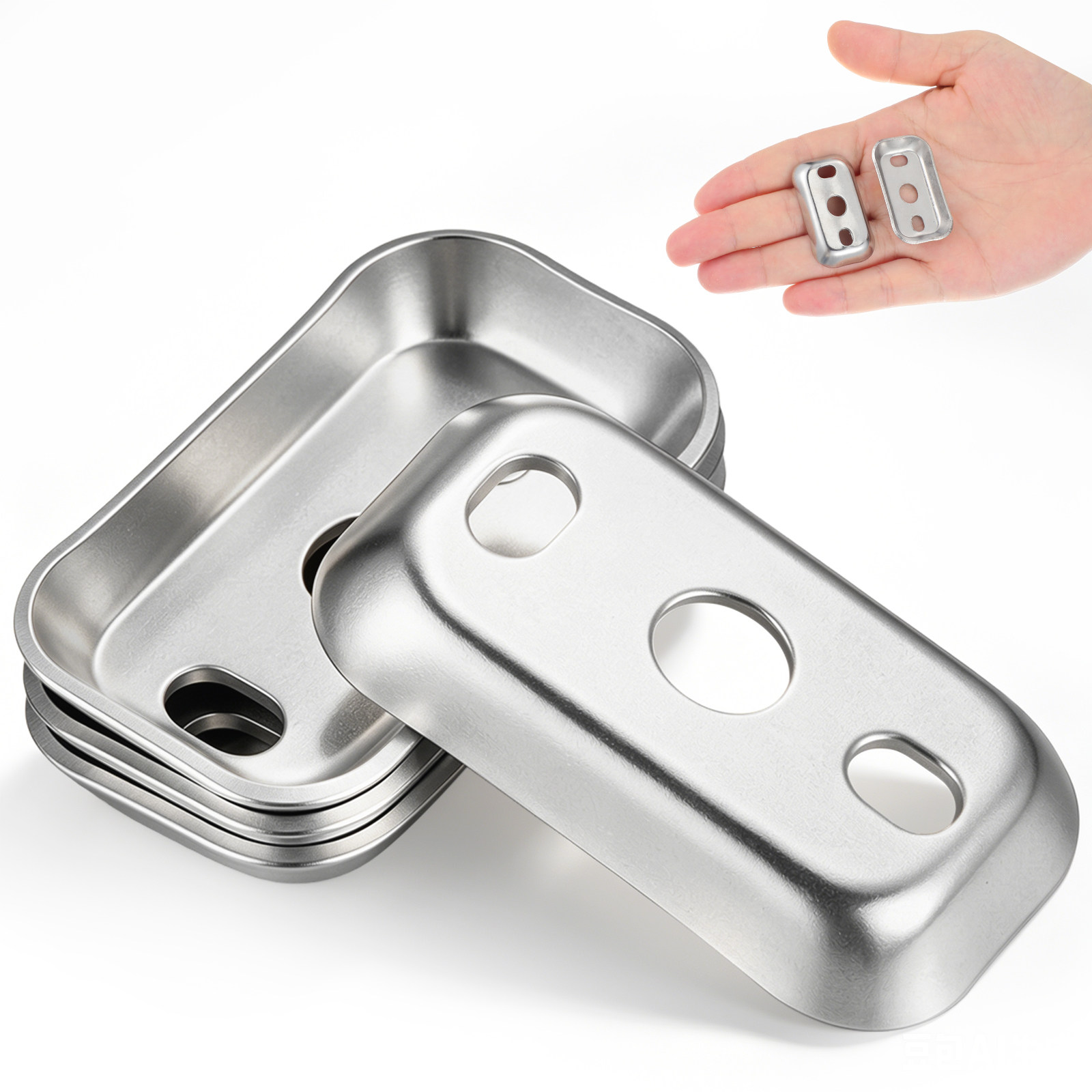 Home Bathroom Hardware - 4 stuks roestvrijstalen badkamerhanddoekbeugel basisplaten universele