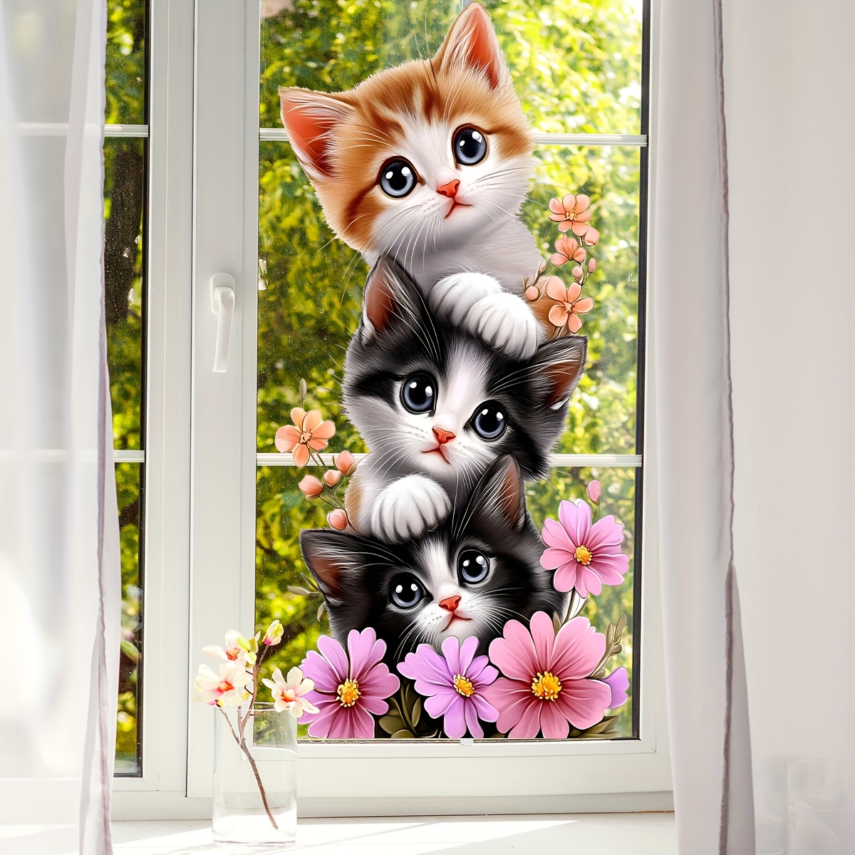 Home One Bathroom - 1 stuk schattig kitten Jenga vlinder