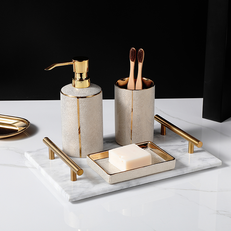 Zara Home Bathroom Set - Keramische zeepdispenser voor vloeibare zeep Lotion