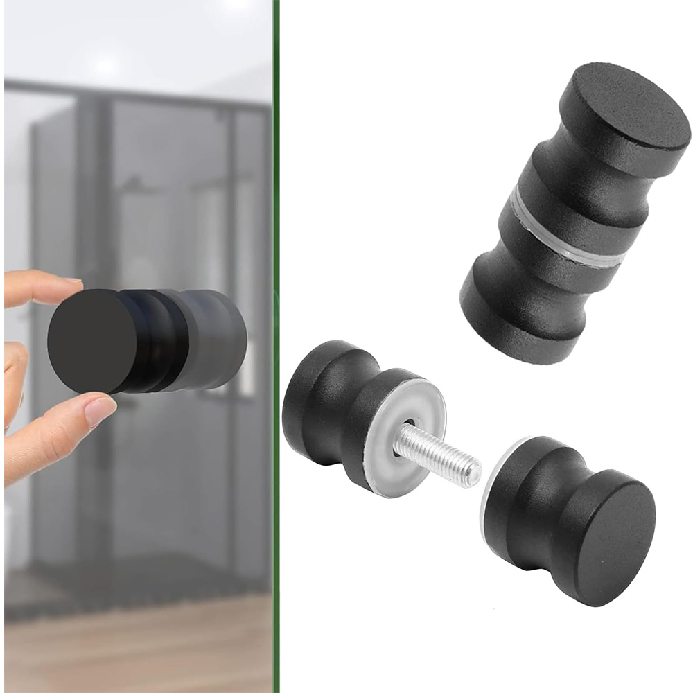 Aluminium glazen deurknop zwar - Home Bathroom Hardware recensie en prijs