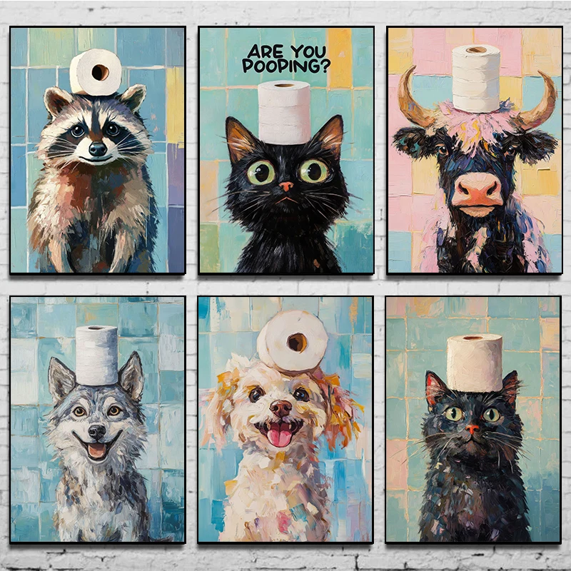 1 stuk frameloze toiletpapier  - Home Bathroom Wallpaper recensie en prijs