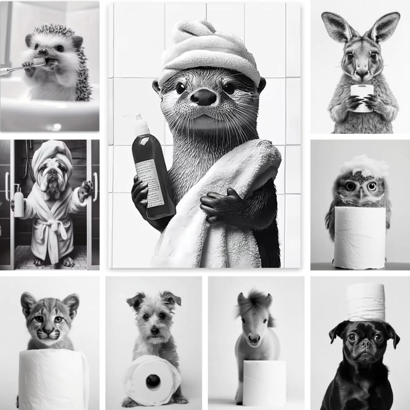 Dier Badkamer Toiletpapier Can - Home Bathroom Wallpaper recensie en prijs