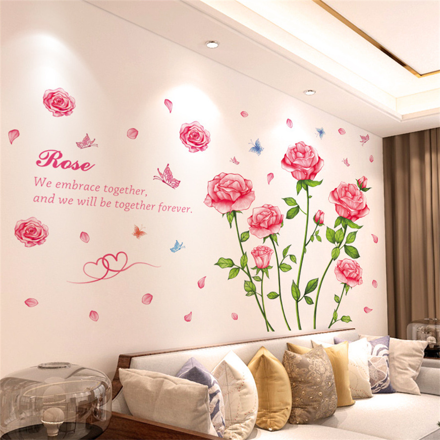 3d Vlinder Bloem Kleurrijke Mu - Home Bathroom Wallpaper recensie en prijs