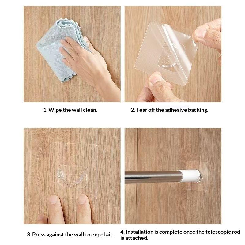 Boorvrije Transparante Zelfkle - Home Bathroom Decor recensie en prijs