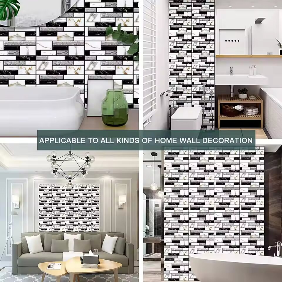 5/10 stuks zelfklevende tegelm - Home Bathroom Wallpaper recensie en prijs