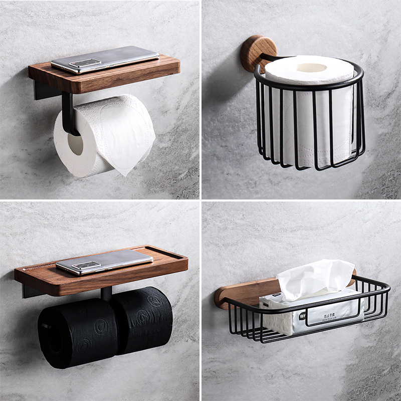 Massief houten tissuehouder zo - Home Bathroom Paper Towel Dispenser recensie en prijs