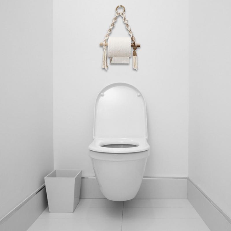 Hand Geweven Wc Papier Houder  - Home Bathroom Paper Towel Dispenser recensie en prijs