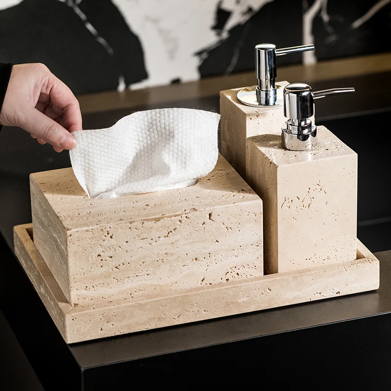Beige Travertijn Badkamerset N - Zara Home Bathroom Set recensie en prijs