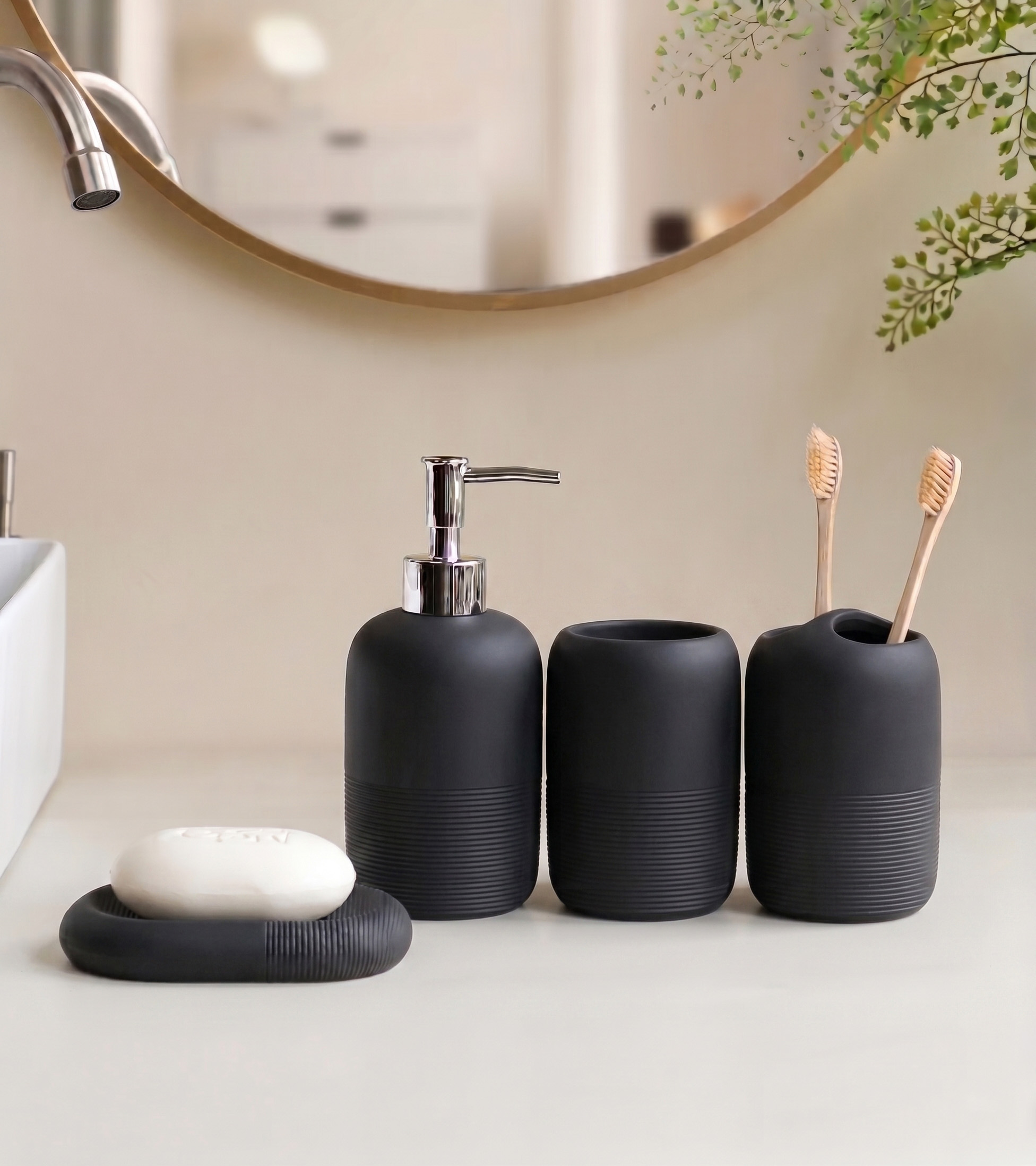 Moderne badkameraccessoireset  - Zara Home Bathroom Set recensie en prijs