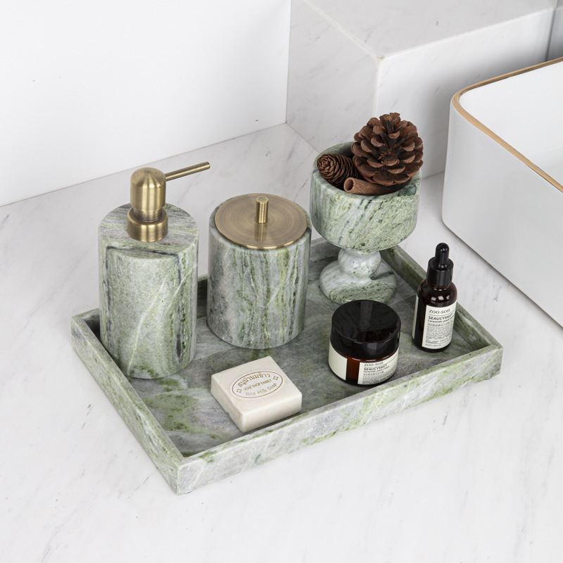 Luxe marmeren badkamer opbergs - Zara Home Bathroom Set recensie en prijs
