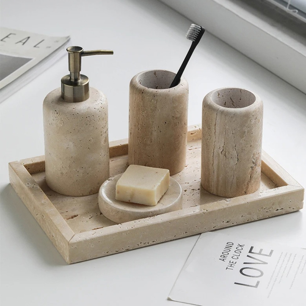 Nordic Cave Stone Badkamer Sui - Zara Home Bathroom Set recensie en prijs