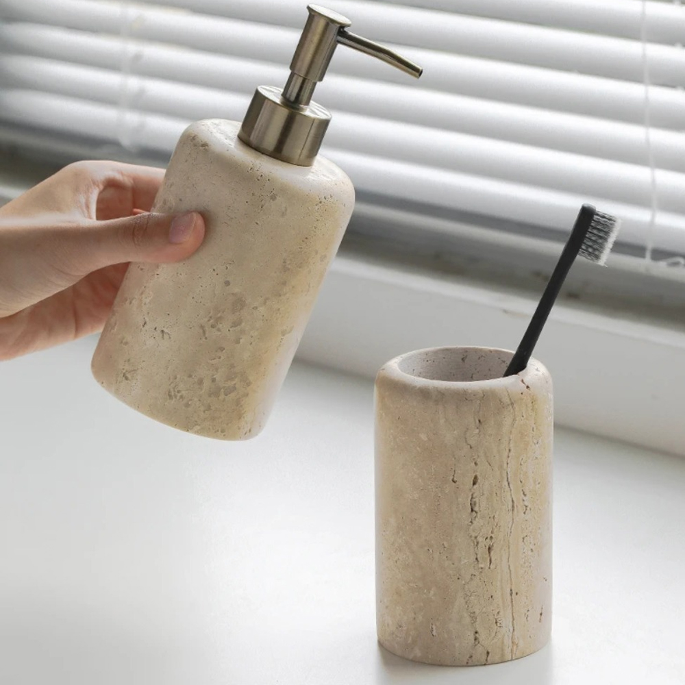 Nordic Cave Stone Badkamer Sui - Zara Home Bathroom Set recensie en prijs