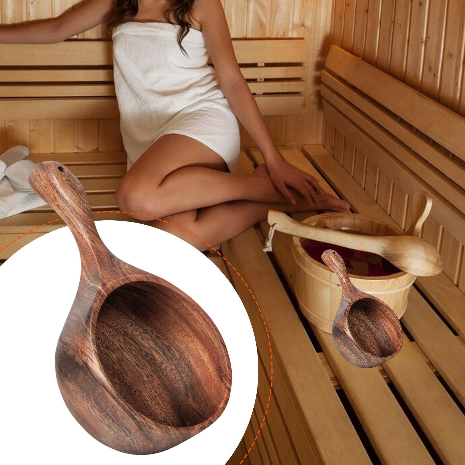Houten saunalepel, badwatersch - Home Bathroom With Sauna recensie en prijs