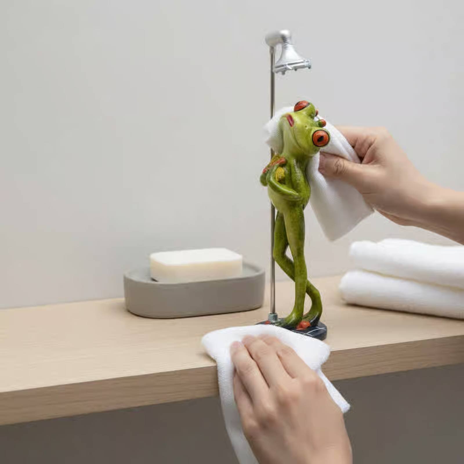 Douchende kikker beeldje Gewel - Home Bathroom Decor recensie en prijs