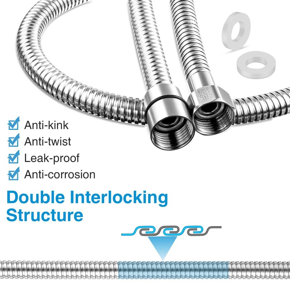 1,5/2m hogedrukdoucheslang met - Home Bathroom Plumbing recensie en prijs