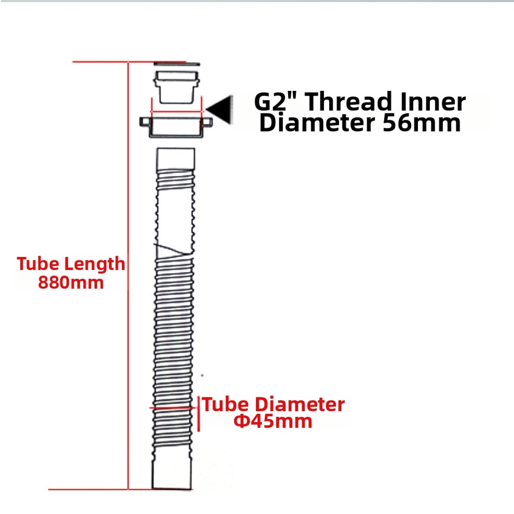 Gootsteenafvoerpijp 45 mm diam - Home Bathroom Plumbing recensie en prijs