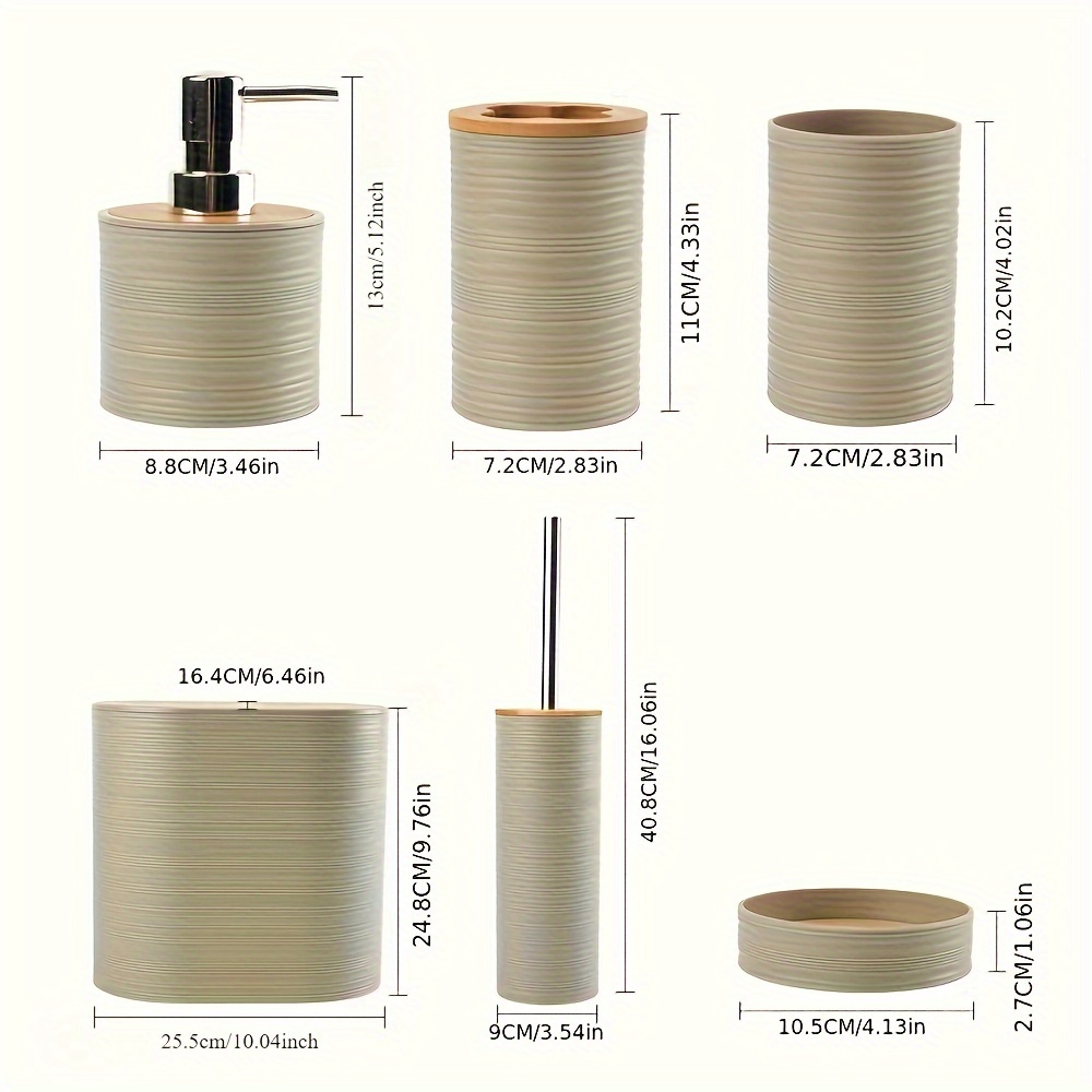 6 stks/set Badkamer Accessoire - Zara Home Bathroom Set recensie en prijs